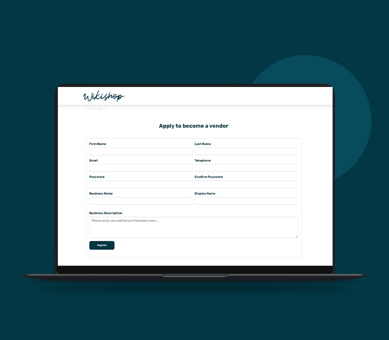 Register as a Vendor